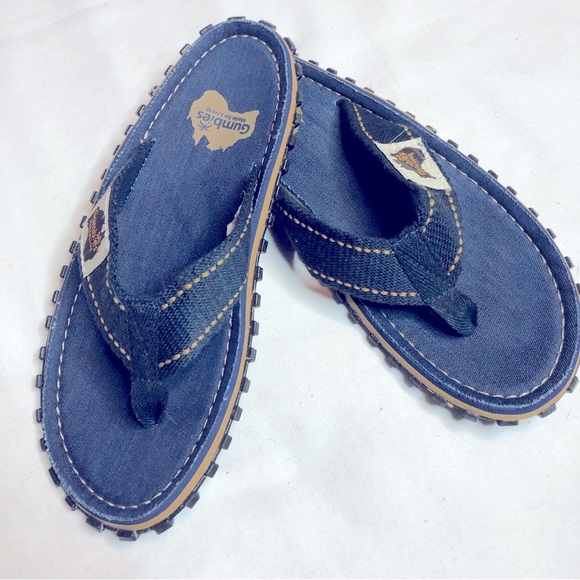 Gumbies Islander canvas flip flop dark denim sandals - Picture 5 of 6